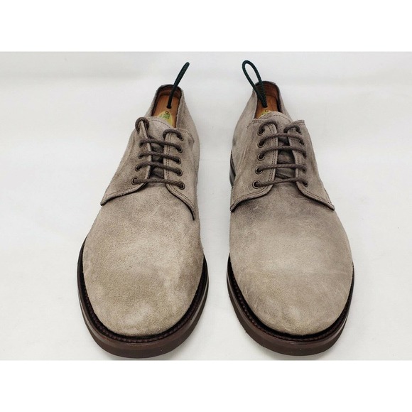 Antonio Maurizi Gray Suede Oxford Dress Shoes Derby Mens EU 43/US 10-10.5 Italy main image 7